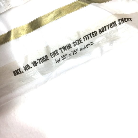 VTG Montgomery Ward Percale Twin Fitted Sheet Bottom Sheet NOS - Picture 6 of 8